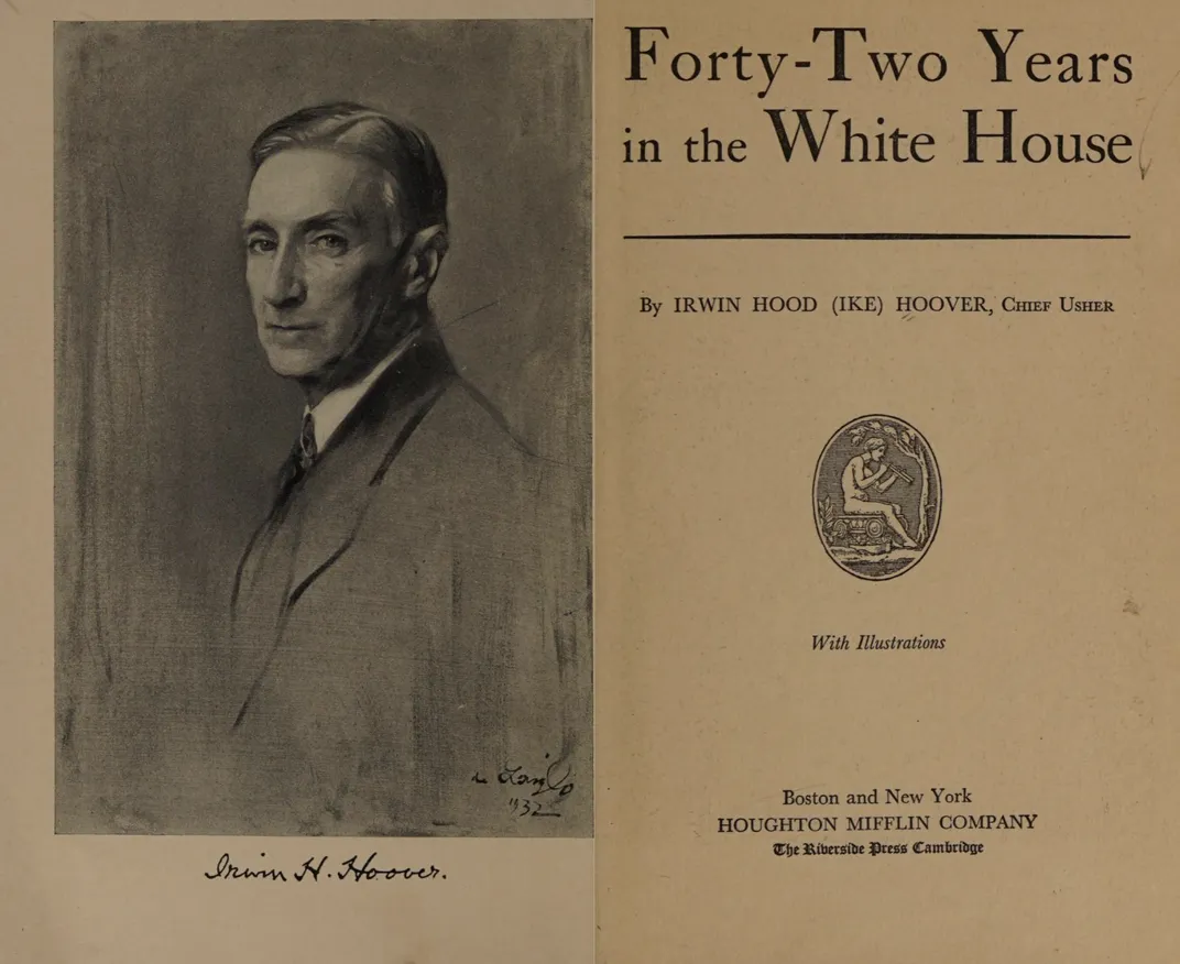 The title page of Irwin Hood Hoover's memoir