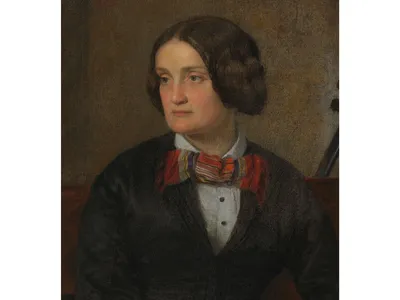 Actor Charlotte Cushman defied gender norms, often dressing in a masculine style represented in this 1853 portrait from the Smithsonian&#39;s National Portrait Gallery. She managed her own career and demanded equal pay with male actors.