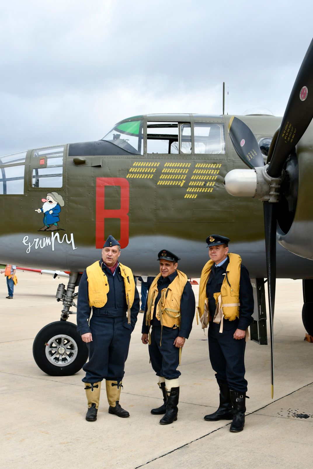 Reenactors in RAF duds