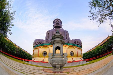 See the 86ft tall Buddha statue and see through it's eyes by climbing inside this Taiwan landmark.