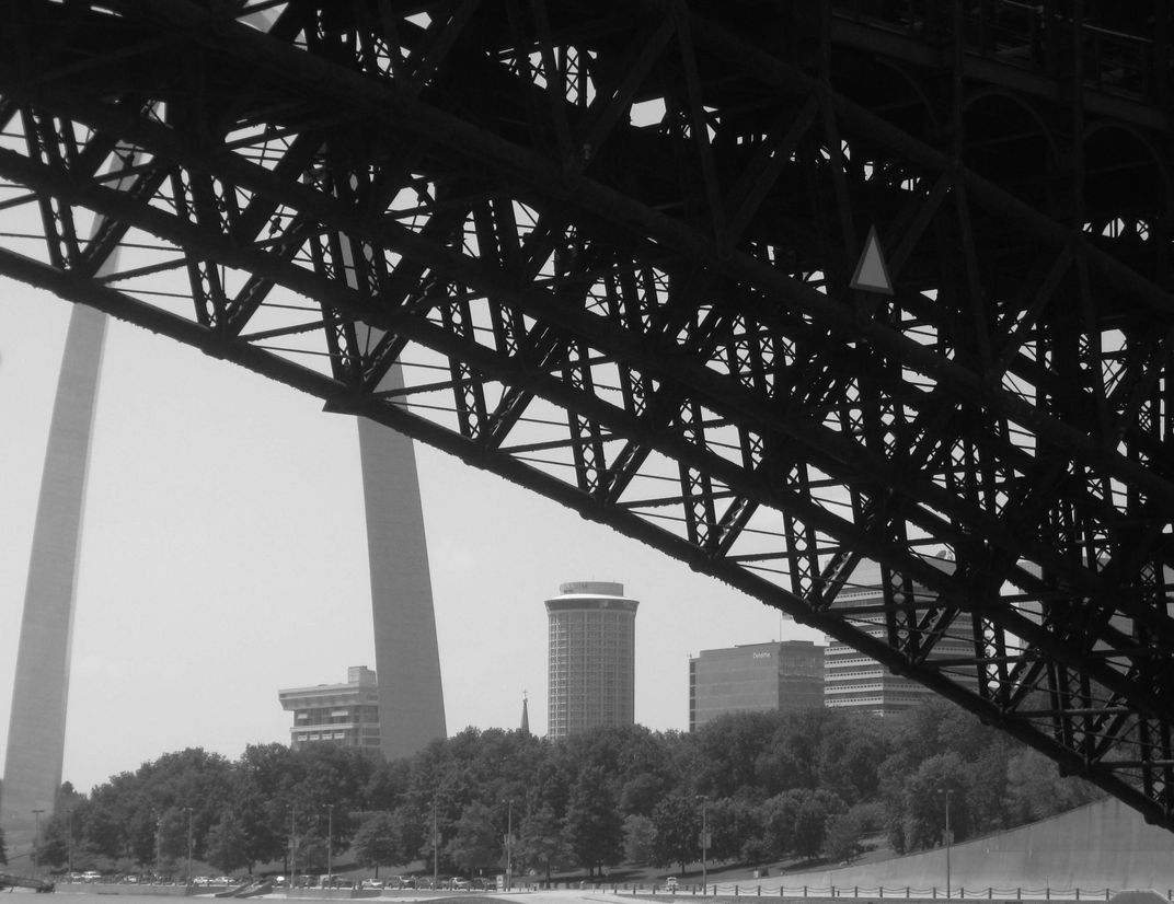 St. Louis from the Mississippi River - Gateway Arch with Eads Bridge | Smithsonian Photo Contest ...