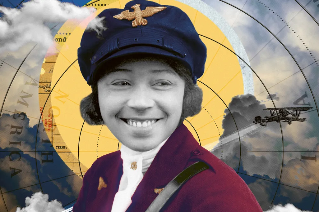 illustration of Bessie Coleman