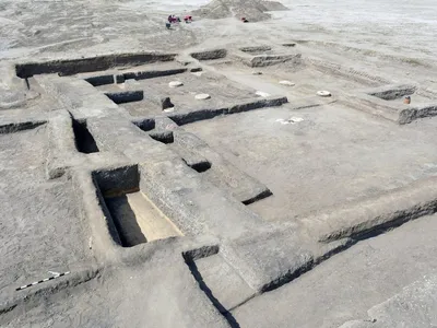 Researchers found the building&#39;s remains at Tel Habwa, an archaeological site northeast of Cairo.