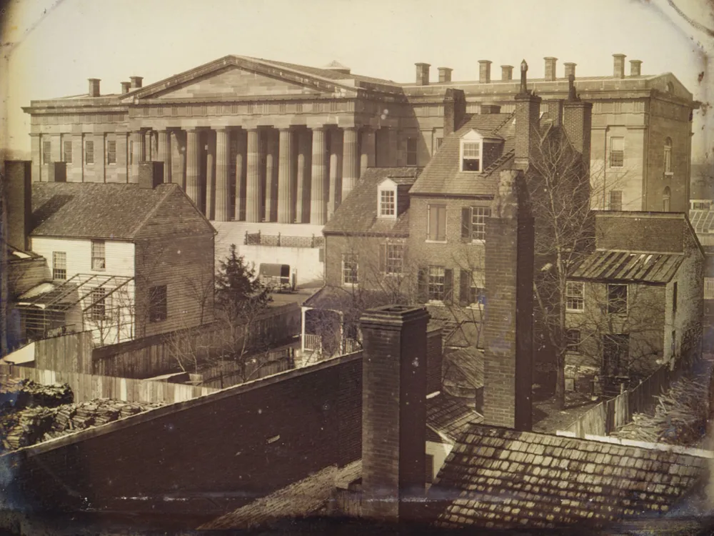 A circa 1846 photo of the Patent Office Building