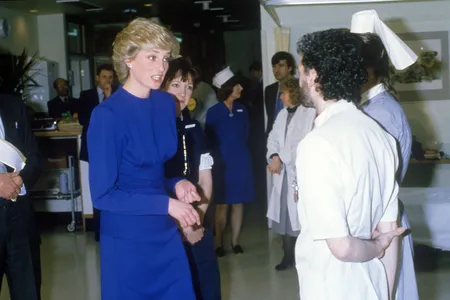 Princess Diana opened the first dedicated ward for patients with AIDS and HIV-related diseases at London's Middlesex Hospital in 1987.