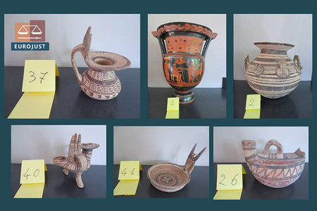 Authorities have returned the illegally transported artifacts to their home country of Italy.