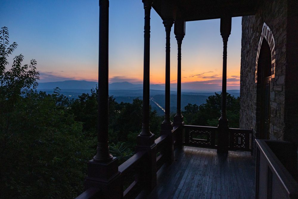 The view from Olana State Historic Site in Hudson, New York.