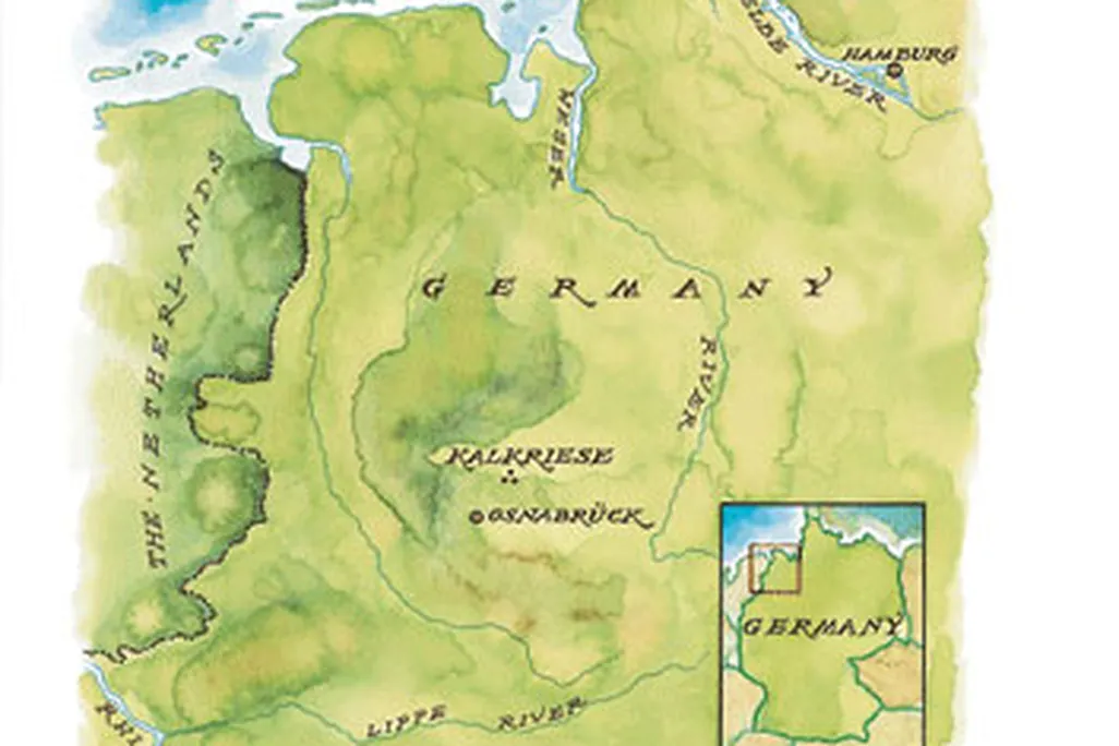 Between 6 B.C. and A.D. 4, Roman legions established bases on the Lippe and Weser rivers.