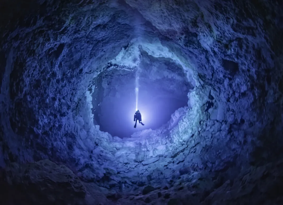 the depths of the Blue Abyss