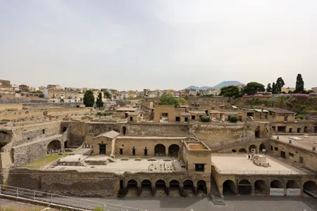 Archaeologists continue to excavate Herculaneum, a seaside resort town devastated by the eruption of Mount Vesuvius in 79 C.E.


