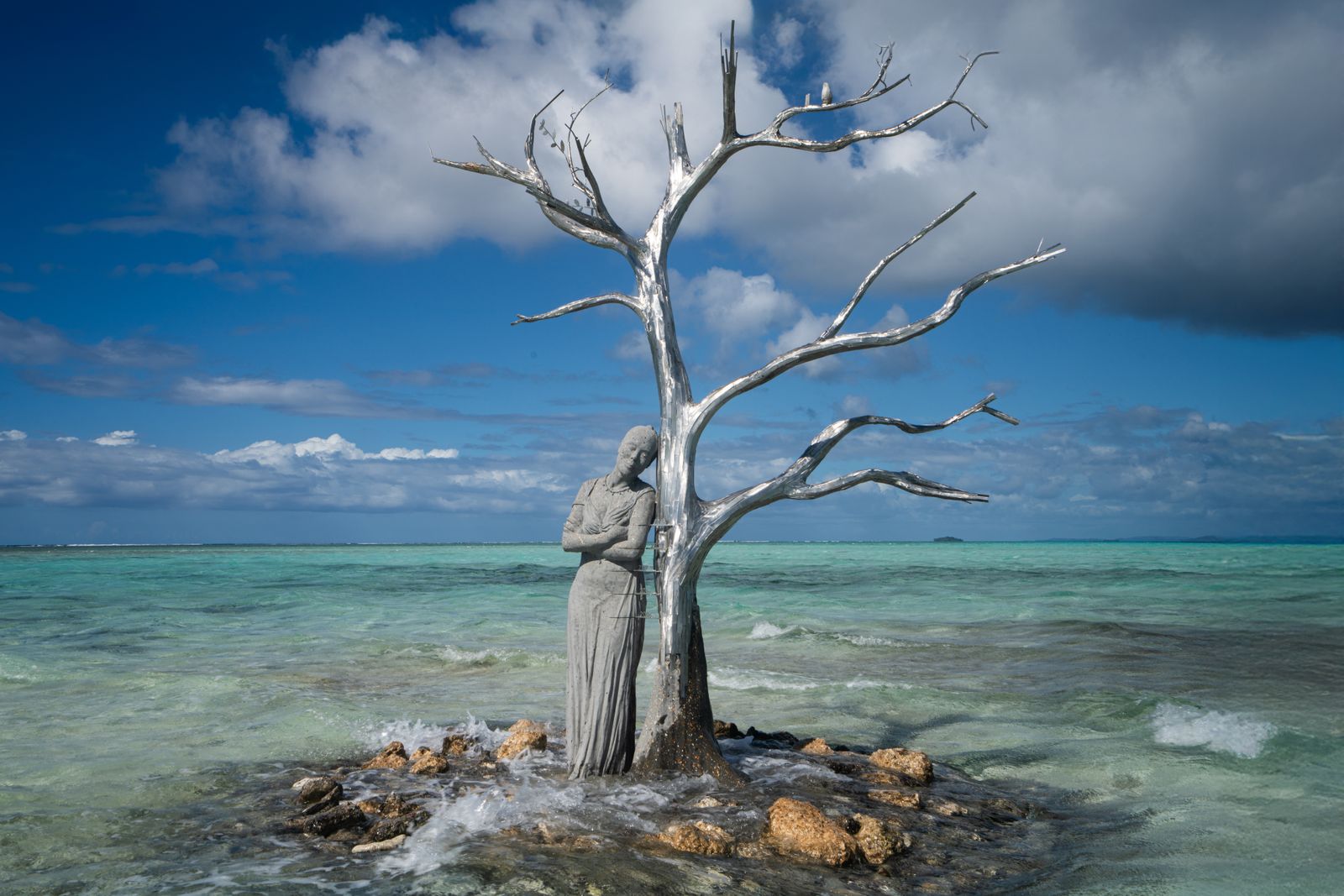 This Pacific Island Disappeared Under Rising Seas. A New Sculpture Marking the Spot Will Morph Into a Home for Seabirds, Coral and Marine Life