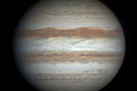 One of dozens of amateur images of Jupiter already loaded onto the Junocam site.
