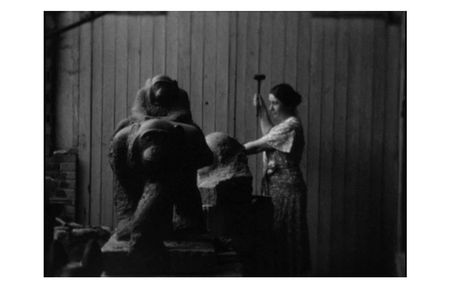 Still from home movies of Paris studio and zoo, between 1934 and 1936. Marion Sanford and Cornelia Chapin papers, 1929-1988. Archives of American Art, Smithsonian Institution.