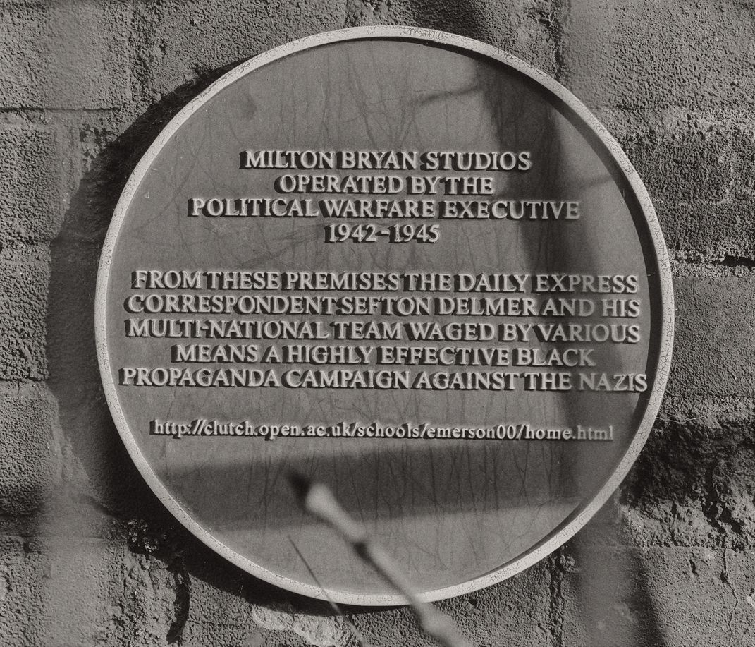Sign on Milton Bryan Building