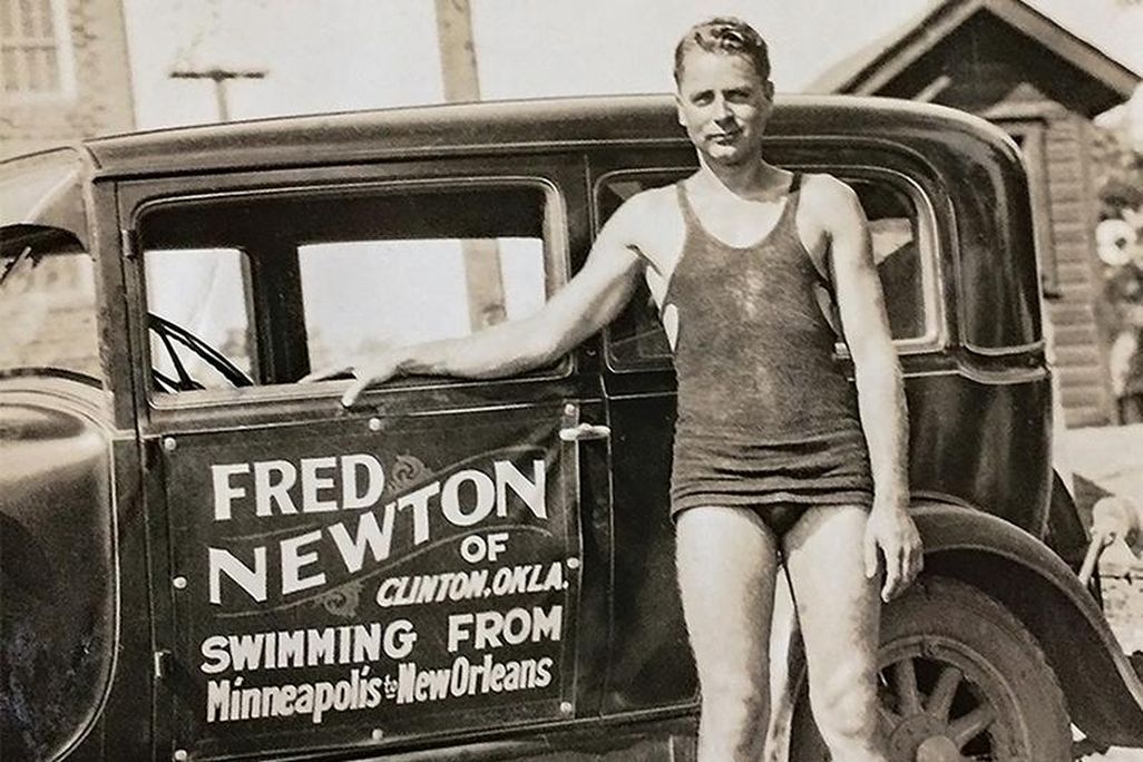 Fred Newton promotes his record-breaking journey.