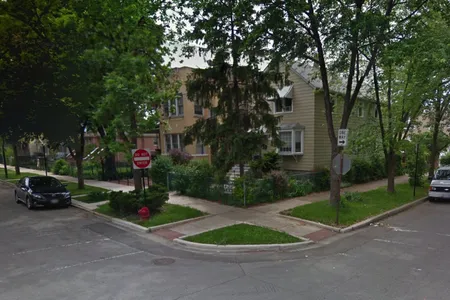 Disney’s childhood home in Chicago (on the corner), as depicted by Google Street View.
