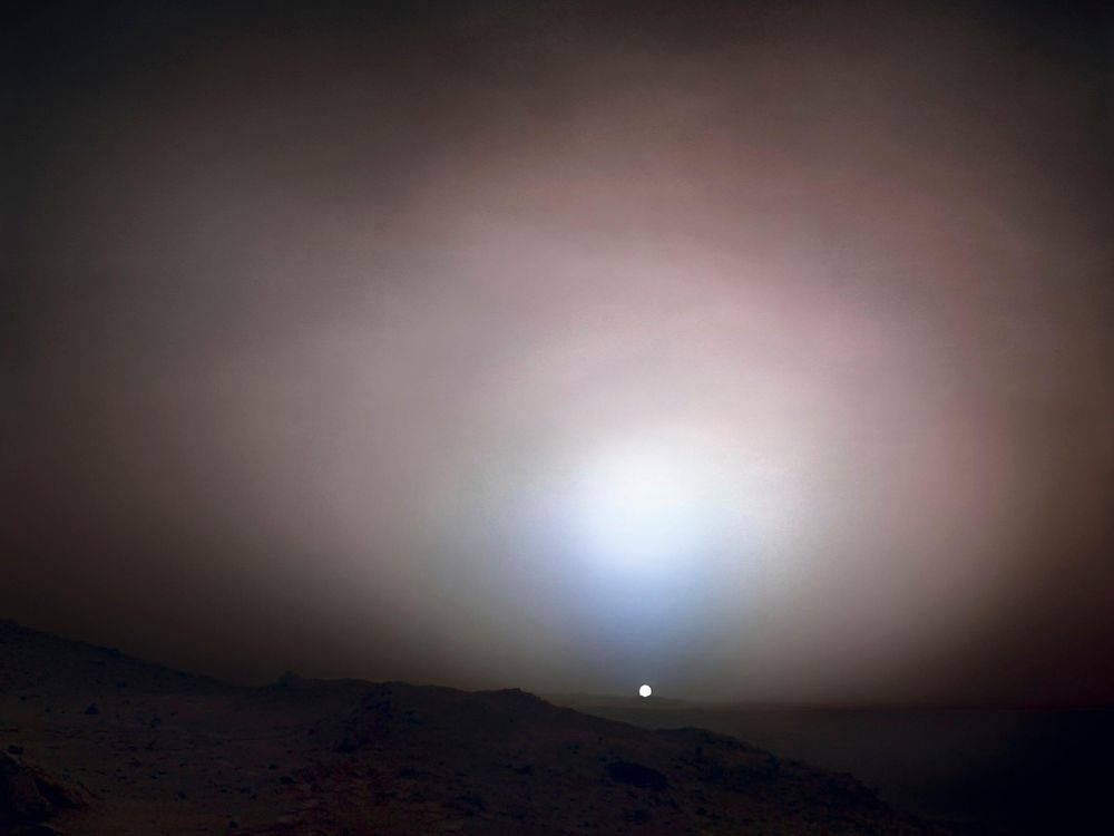 Sunset on Mars