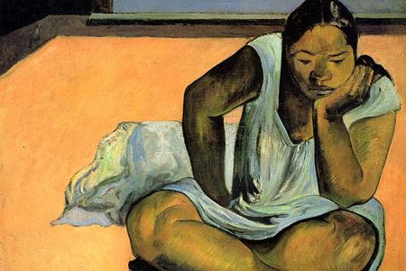 "The Brooding Woman," by Paul Gauguin, was one of the paintings stolen at gunpoint from the Worcester Art Museum in 1972.