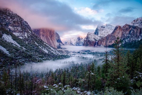 Tunnel View Winter Sunset thumbnail