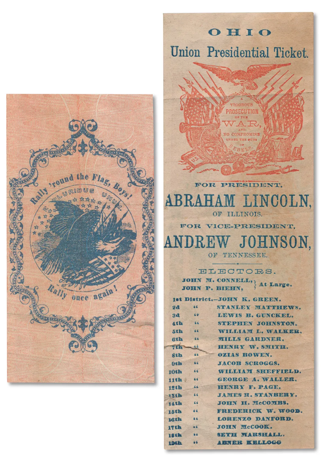 the front and back of a voting ballot