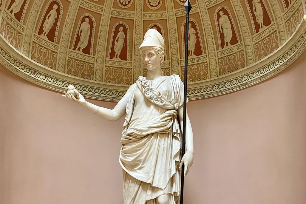 Athena statue in England