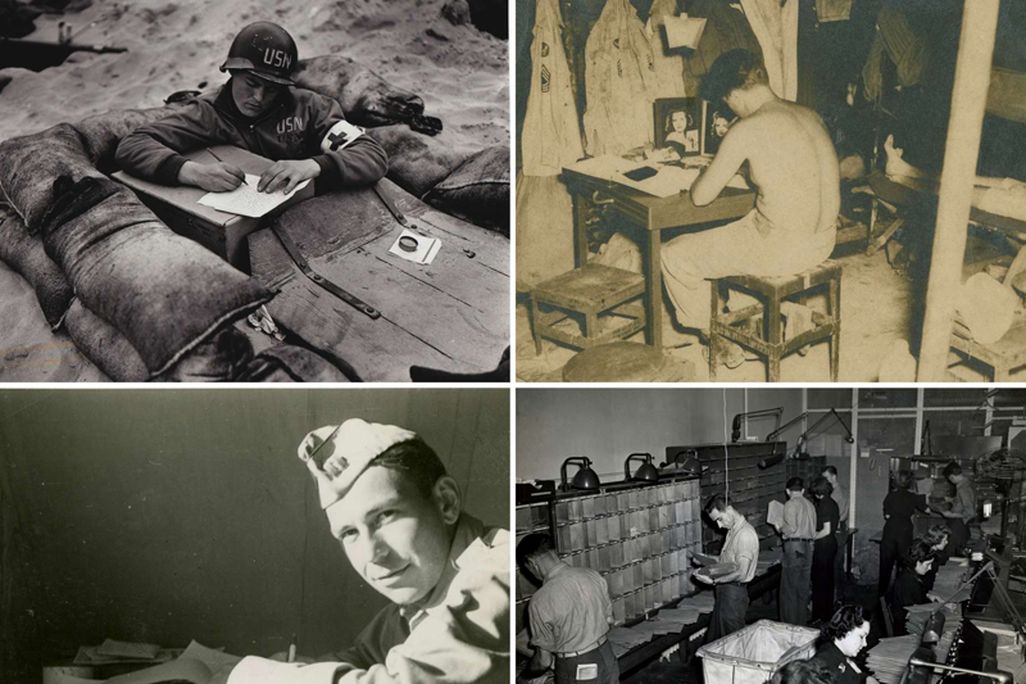 Mail exchanged by WWII soldiers