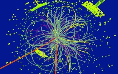 Simulation of a detection of the Higgs boson in the CMS experiment