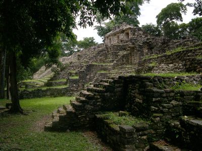 West acropolis at the Maya site of Yaxchilan, in Southern Mexico.
