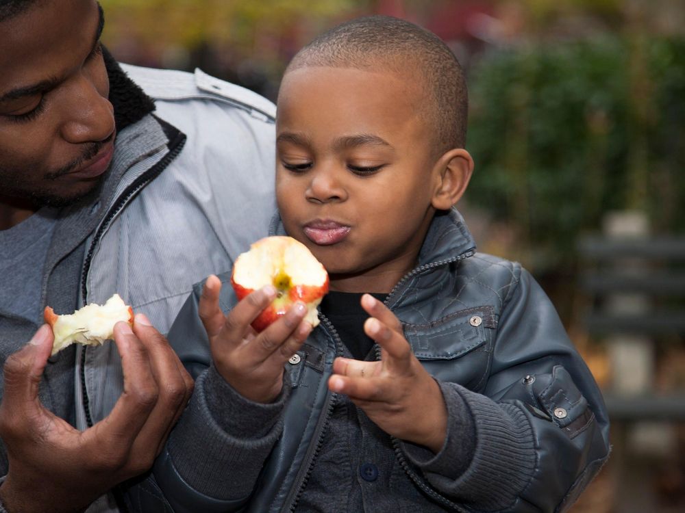 Boy Eating Apple