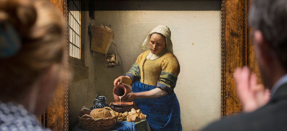  Vermeer's <i>The Milkmaid</i> in Amsterdam's Rijksmuseum. Credit: Frans Lemmens/Alamy