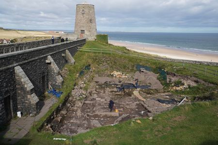 Volunteers at Bamburgh Castle discovered the foundations of an ancient roundhouse.