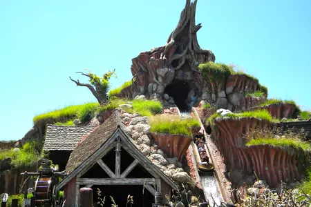The Splash Mountain ride at Disneyland in California
