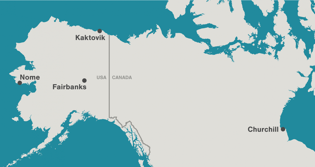 Kaktovik, Alaska, and Churchill, Manitoba