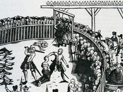 The execution of pirates in Hamburg, 1573