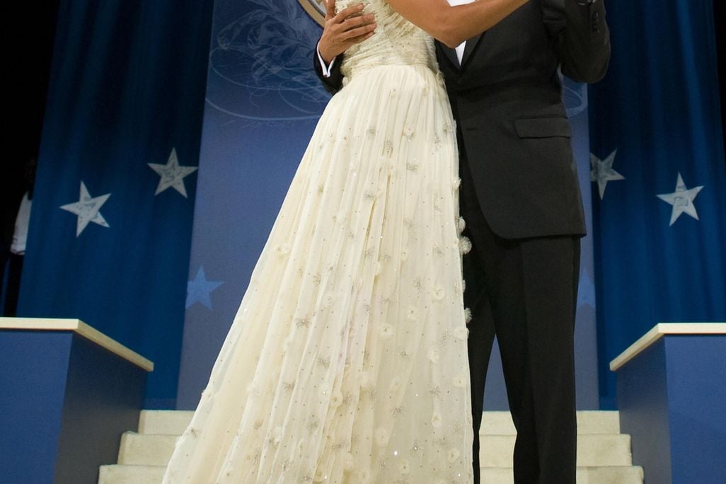 Michelle Obama in her inaugural gown.