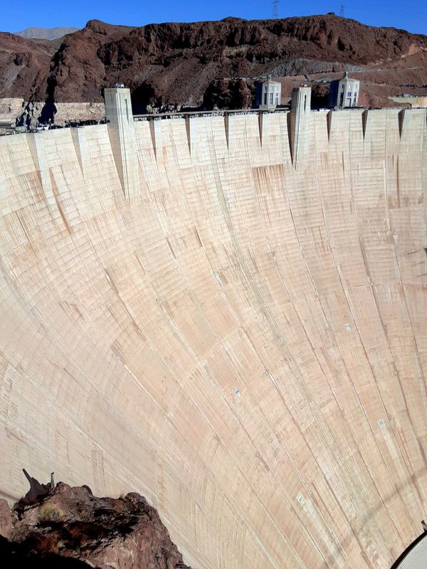 Hoover Dam as seen from the Nevada side thumbnail