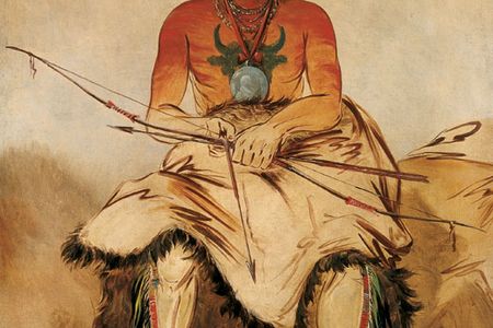 Working rapidly in the West, Catlin focused on faces (as in a 1832 portrait of Pawnee warrior La-dà³o-ke-a) and filled in details later.