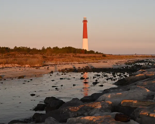 Sunrise at Barnegat Lighthouse thumbnail