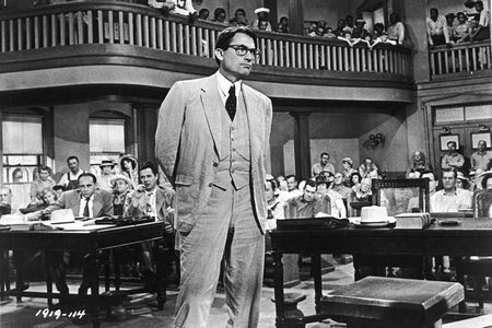 Gregory Peck as Atticus Finch in the 1962 film adaptation of To Kill a Mockingbird
