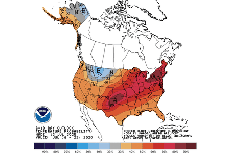 A heat dome over about 80 percent of the United States is causing days of above-average temperatures. 