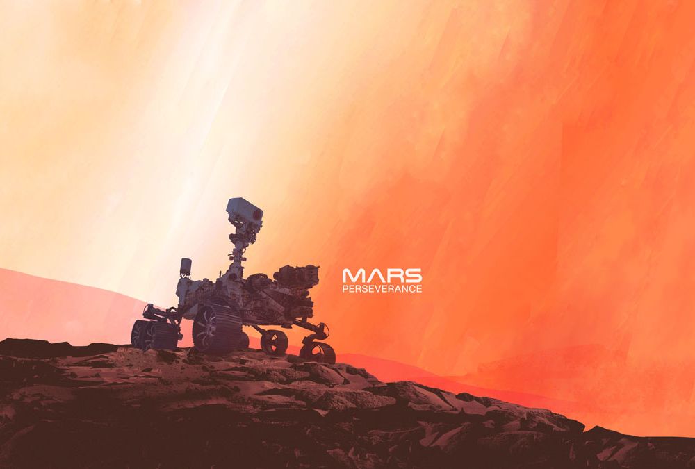Perseverance Rover on Mars ( NASA Illustration)