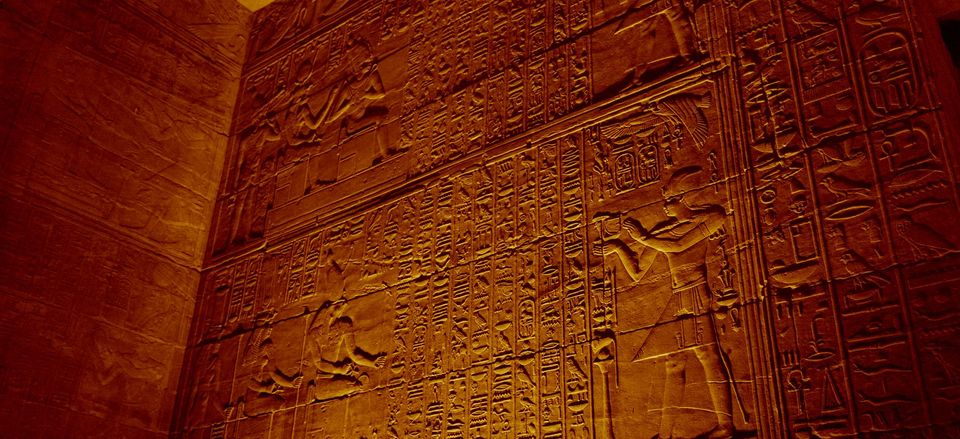  Hieroglyphics at the Temple of Horus, Edfu 