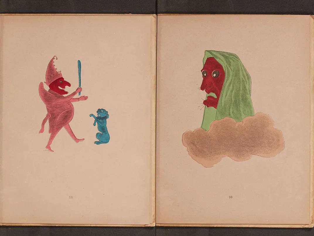 Drawings of specters from J.H. Brown's "Spectropia"
