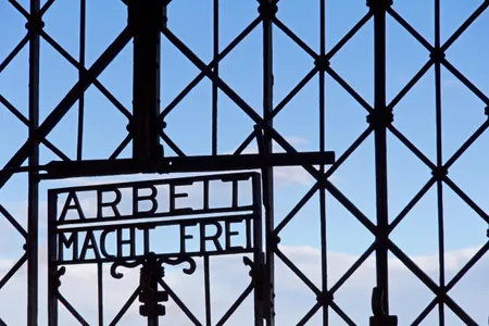 Dachau's gate had a chilling message for its inmates.