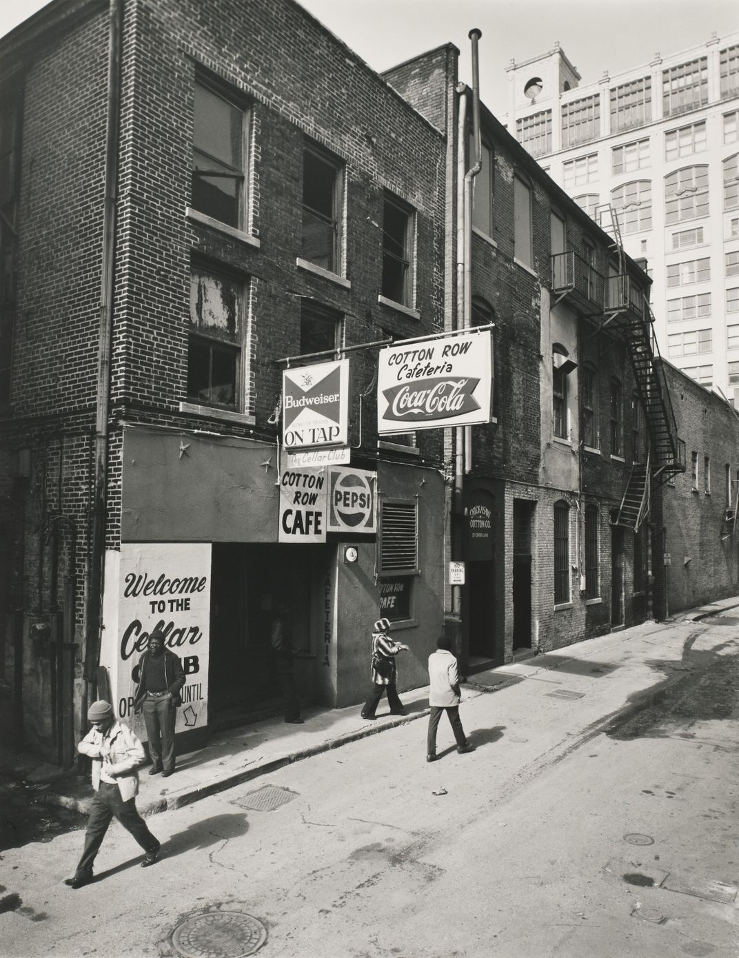 Cotton Row Cafeteria, Center Lane Alley, Memphis, TN, February 1978, Robert Townsend Jones Jr.