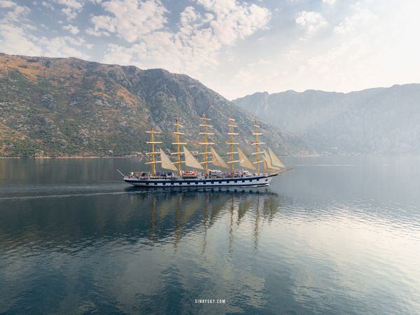 Clipper in the morning Bay of Kotor thumbnail