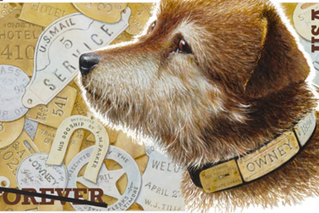 Owney the Dog, immortalized in a stamp.