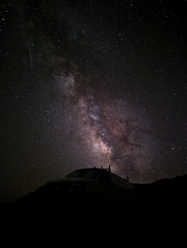 The Milky Way over our campsite thumbnail