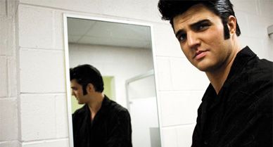 Landon Nordeman, who is 33 and based in New York City, says he first got interested in Elvis' afterlife when he saw Ryan Pelton give a performance so riveting it transformed the auditorium into a time capsule.