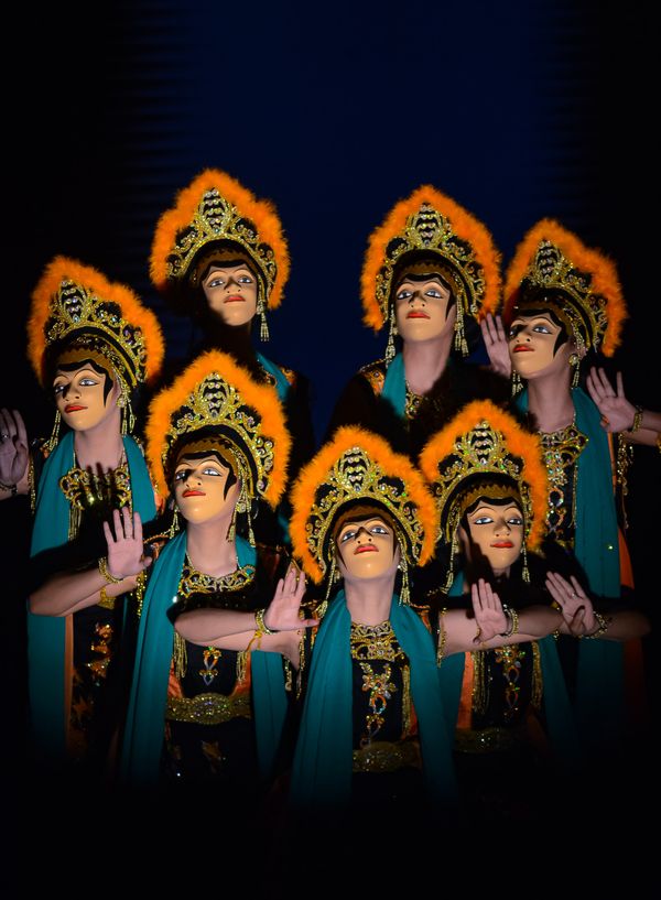 A group of mask dancers thumbnail